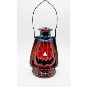 Jack-O-Lantern Halloween Stoneware Pumpkin Tea Light 10 In Direct International